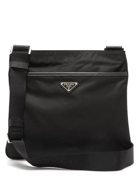 prada man messenger leather bag